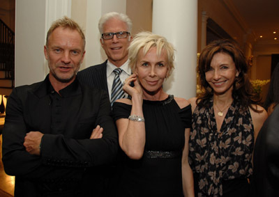 Ted Danson, Sting, Mary Steenburgen and Trudie Styler