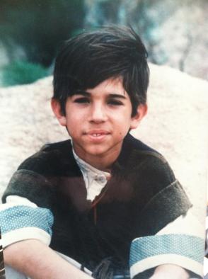 On the set of The Magnificent Seven (1998) for his first acting role.