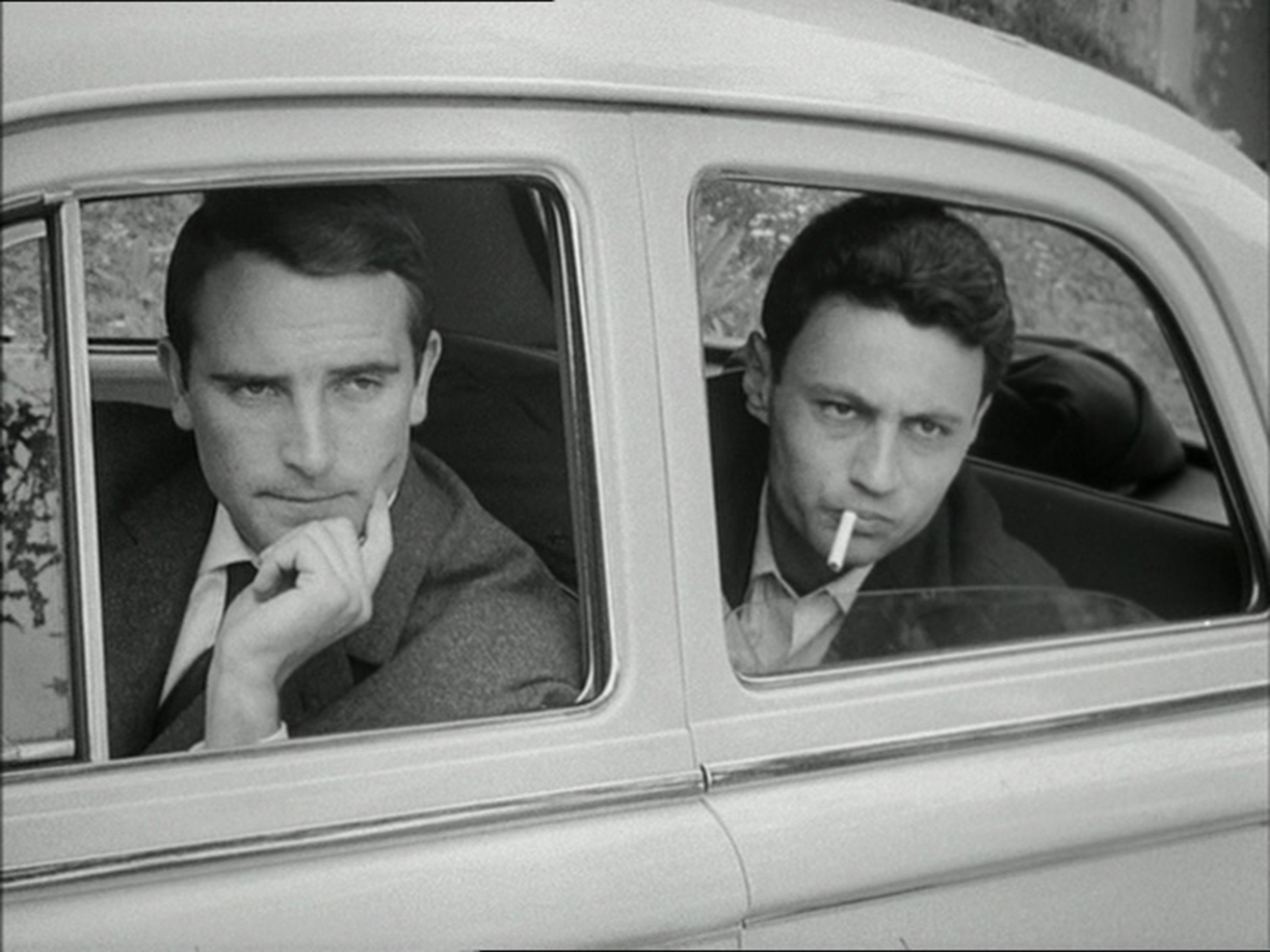 Still of Paul Beauvais and Michel Subor in Le petit soldat (1963)