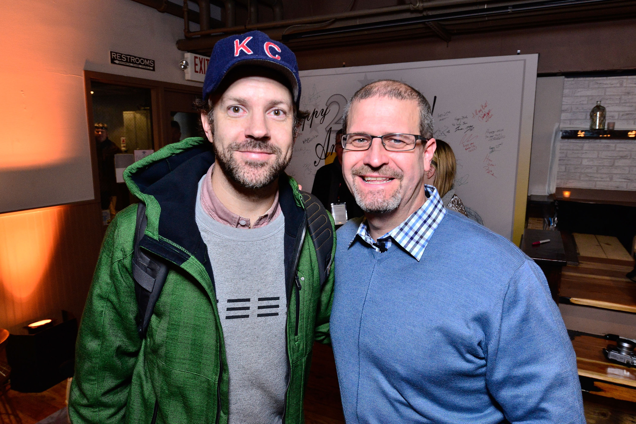 Jason Sudeikis and Keith Simanton at event of IMDb & AIV Studio at Sundance (2015)