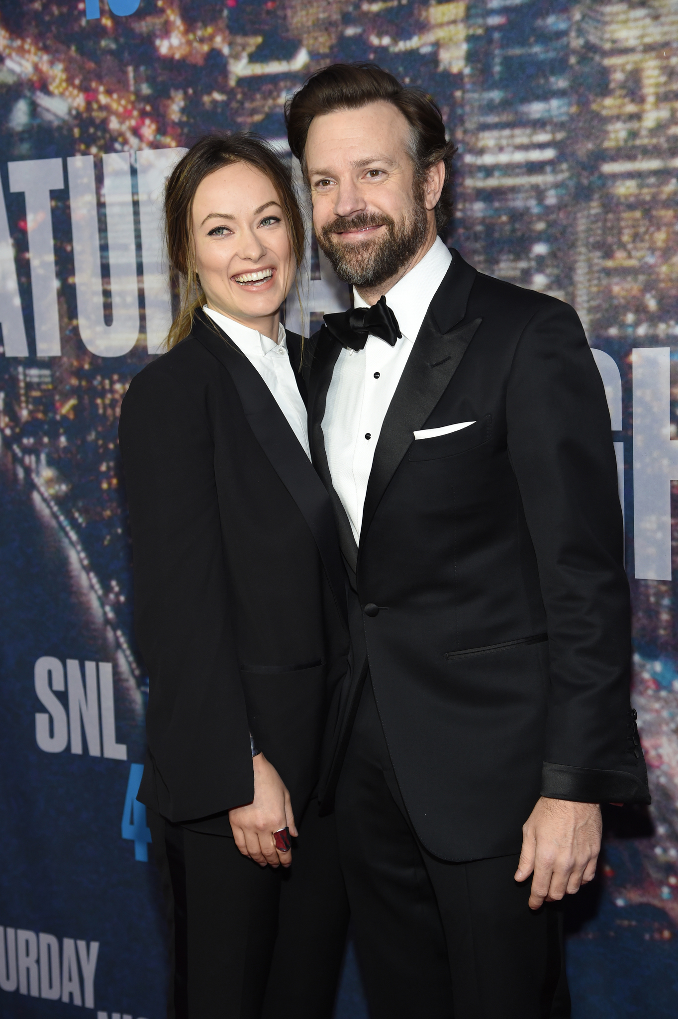 Jason Sudeikis and Olivia Wilde at event of Saturday Night Live: 40th Anniversary Special (2015)