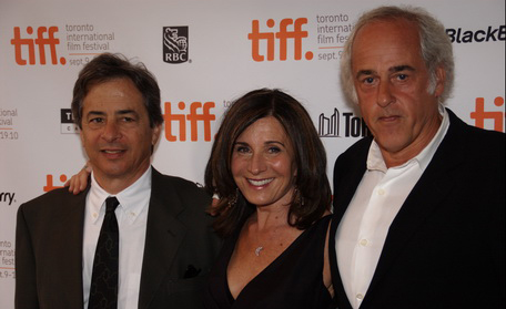 Picture of Andrew Sugerman, Pamela Gray and Andrew Karsch at the Conviction premiere at the 35th Toronto International Film Festival