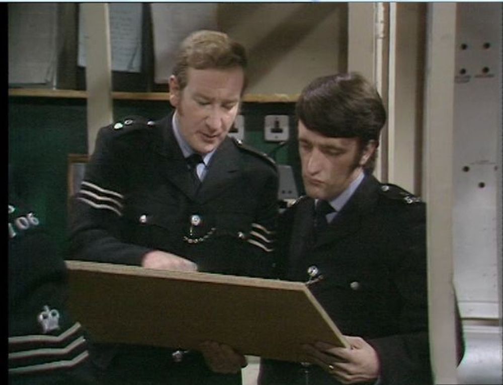 CHRIS SULLIVAN: with Nicholas Donnelly in 'Dixon of Dock Green' 1973.