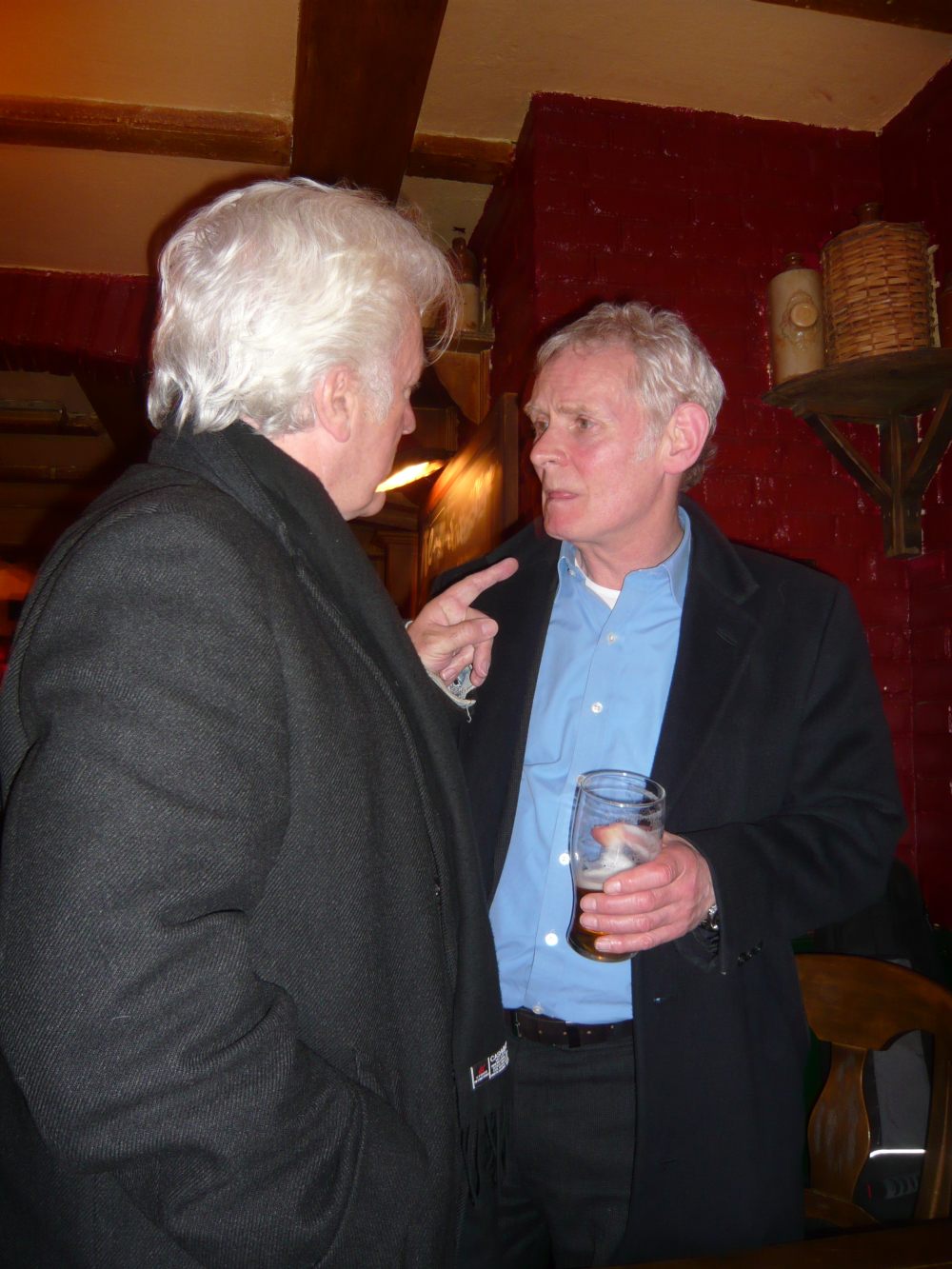 Chris Sullivan and Karl Johnson meet in London.