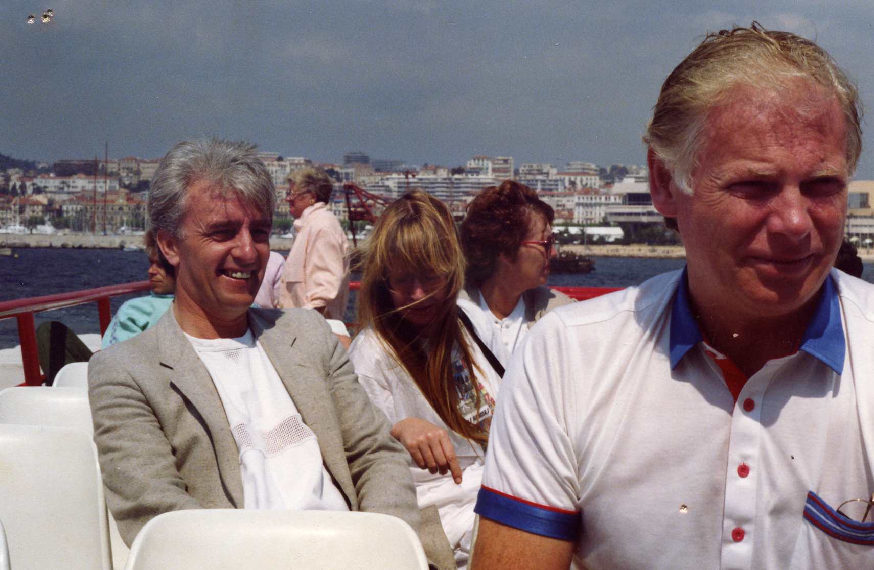 CHRIS SULLIVAN at Cannes 1990 - with Vic Flick.