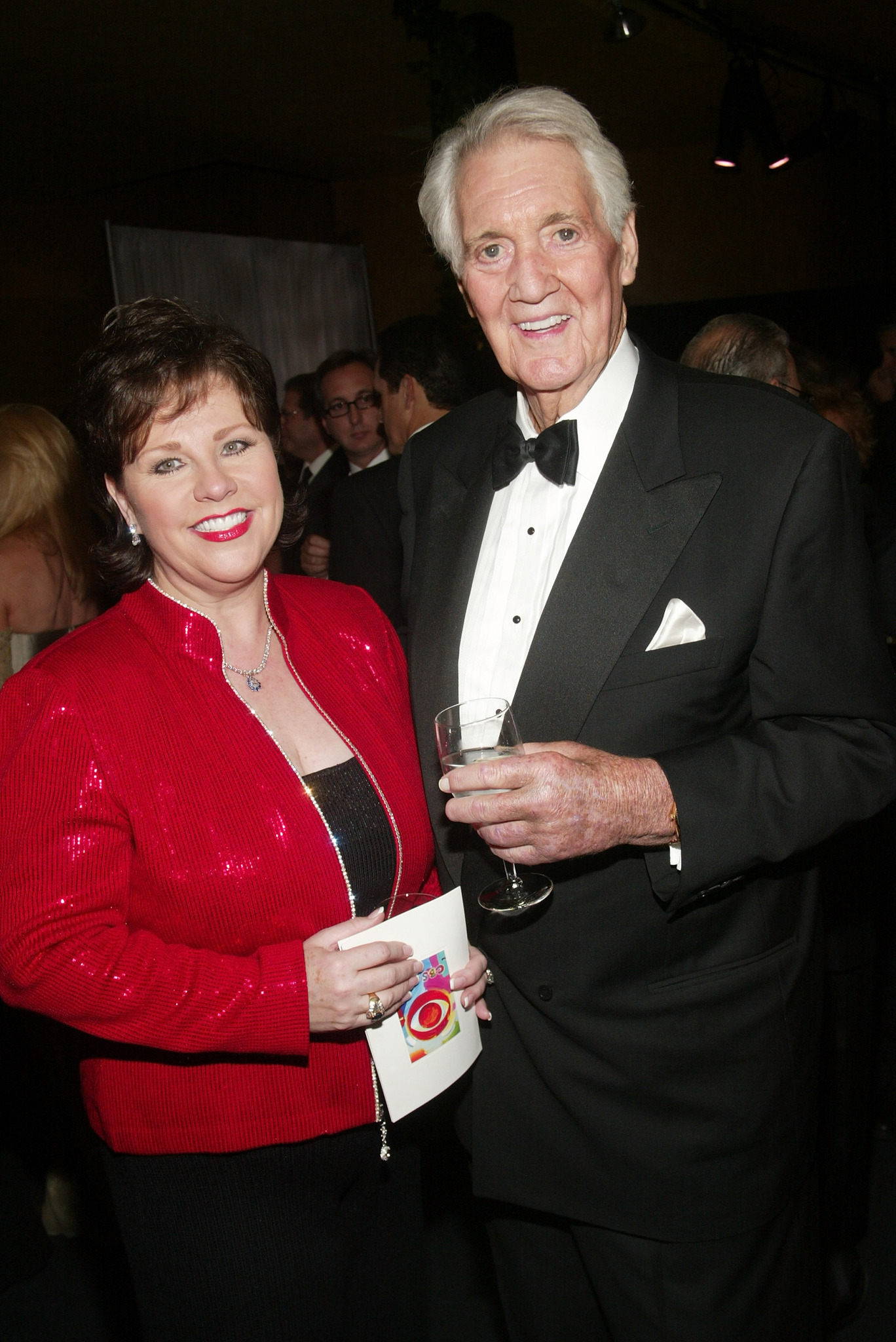 Pat Summerall and his wife Cheri attend the cocktail party for the 