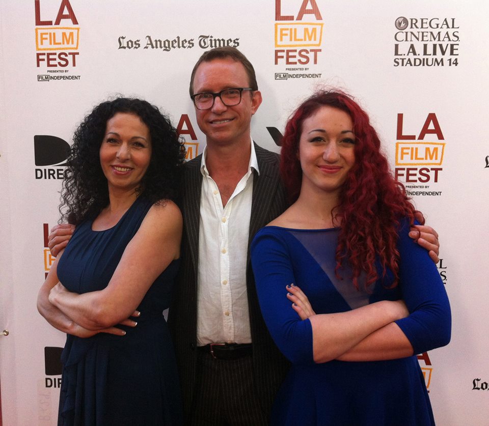 At the premiere of My Stolen Revolution, LA Film Festival, June 2013 with Director Nahid Persson-Sarvestani and Natali 