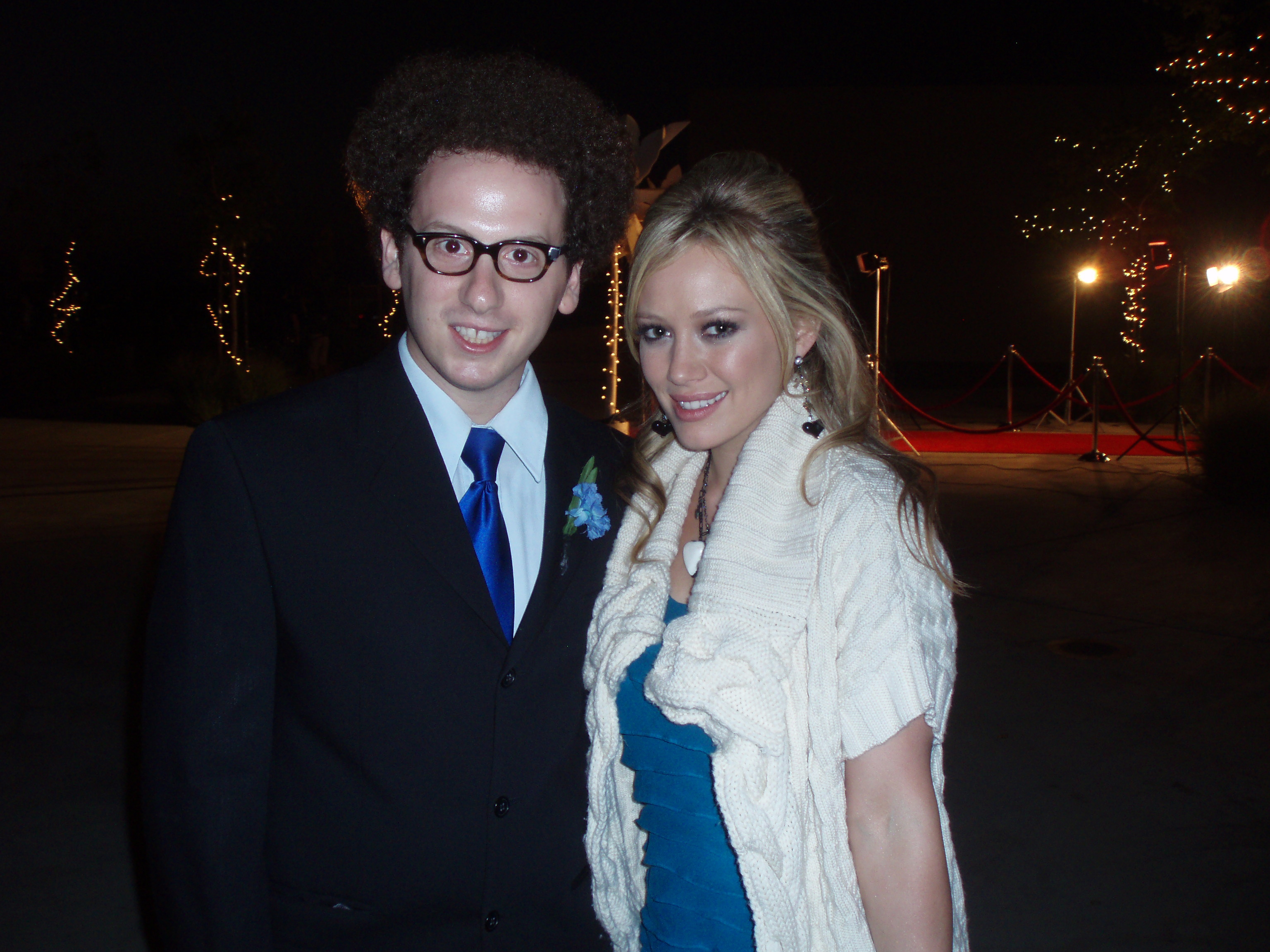On set of Stay Cool with Hillary Duff