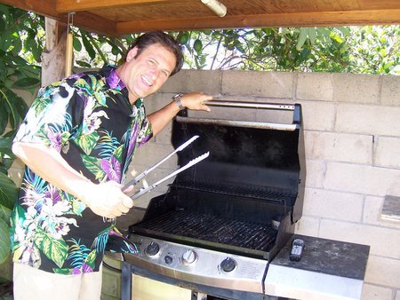 Joe Svezia as BarbeQue Joe on The BarbeQue Joe Show Set.