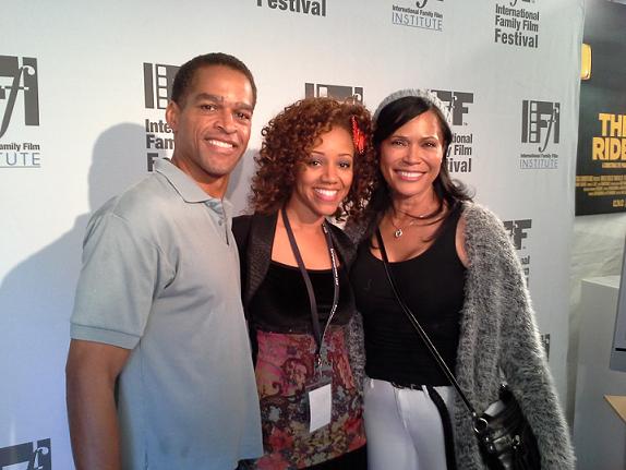 With Chrystee Pharris and Tracy Ross at the International Family Film Festival