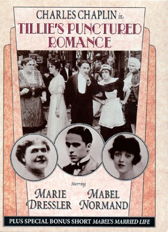Charles Chaplin, Marie Dressler, Mabel Normand and Mack Swain in Tillie's Punctured Romance (1914)
