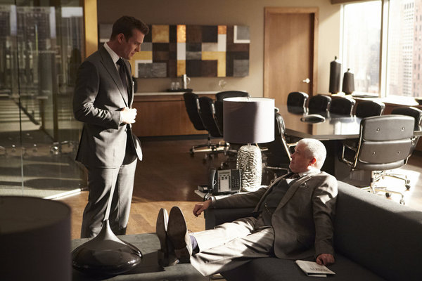 Still of Conleth Hill, Gabriel Macht and Edward Darby in Suits (2011)