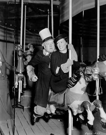 W.C. Fields and Gloria Swanson, 1936.