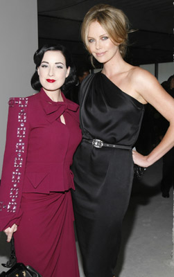 Charlize Theron and Dita Von Teese