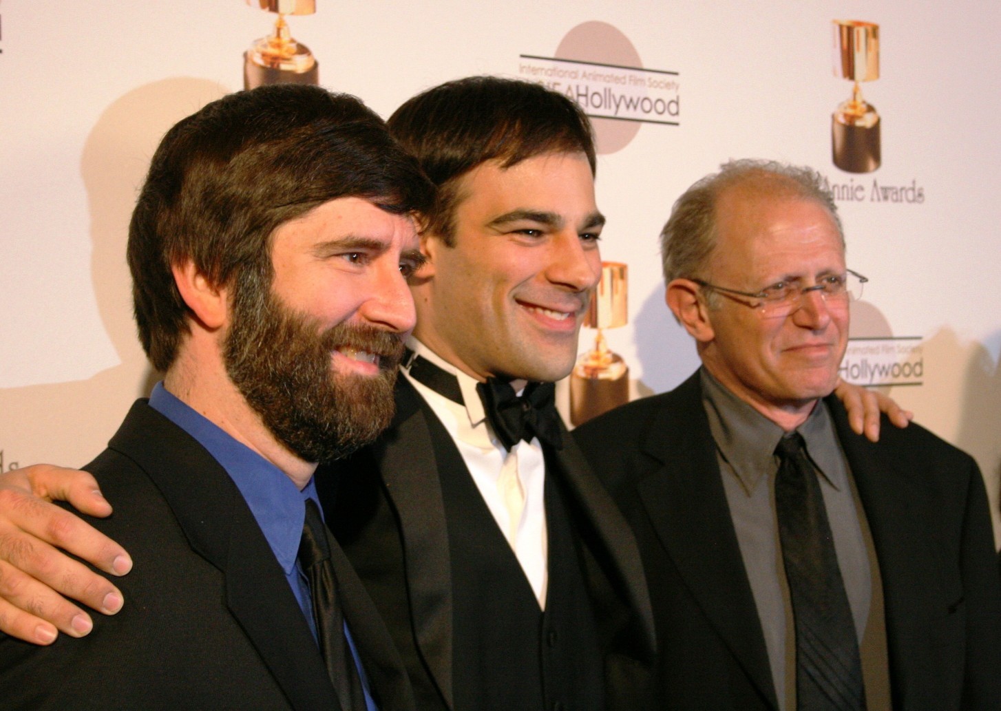 Team Presto: Animator Tony Apodaca, director Doug Sweetland, producer Richard Hollander