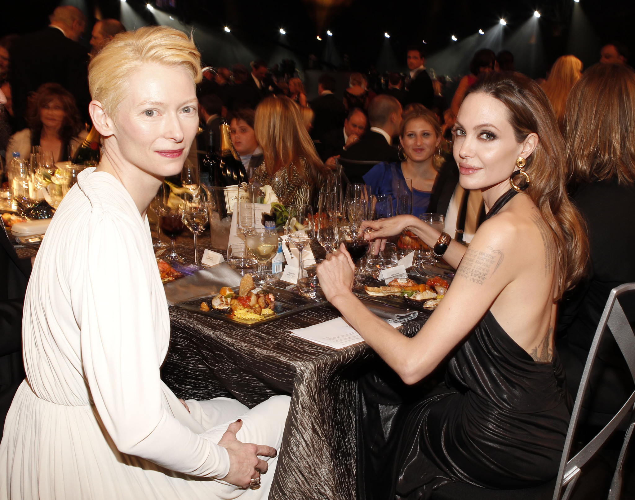 Angelina Jolie and Tilda Swinton