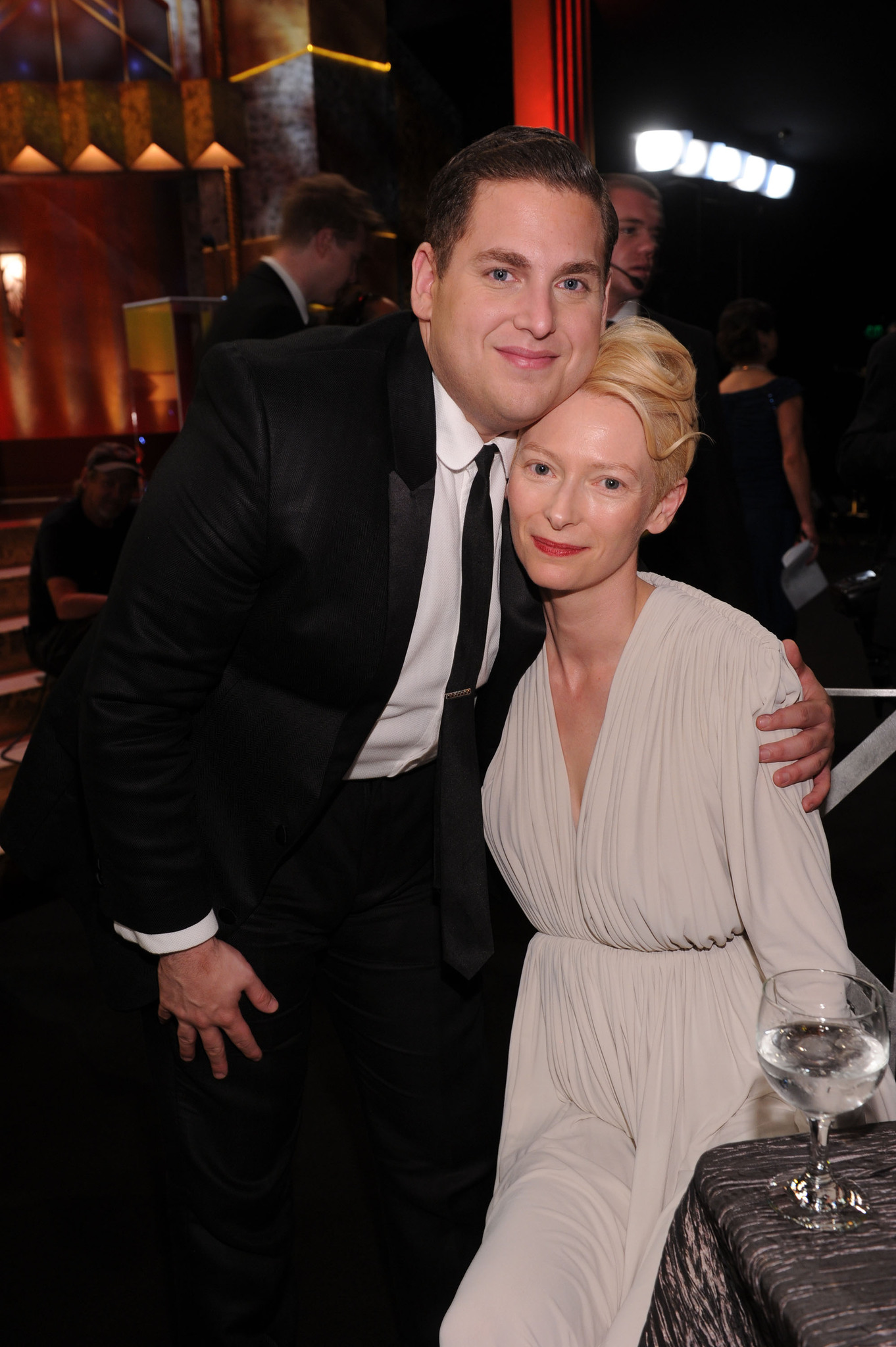 Tilda Swinton and Jonah Hill