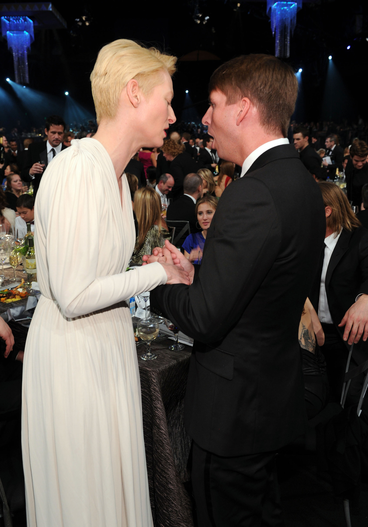 Tilda Swinton and Jack McBrayer