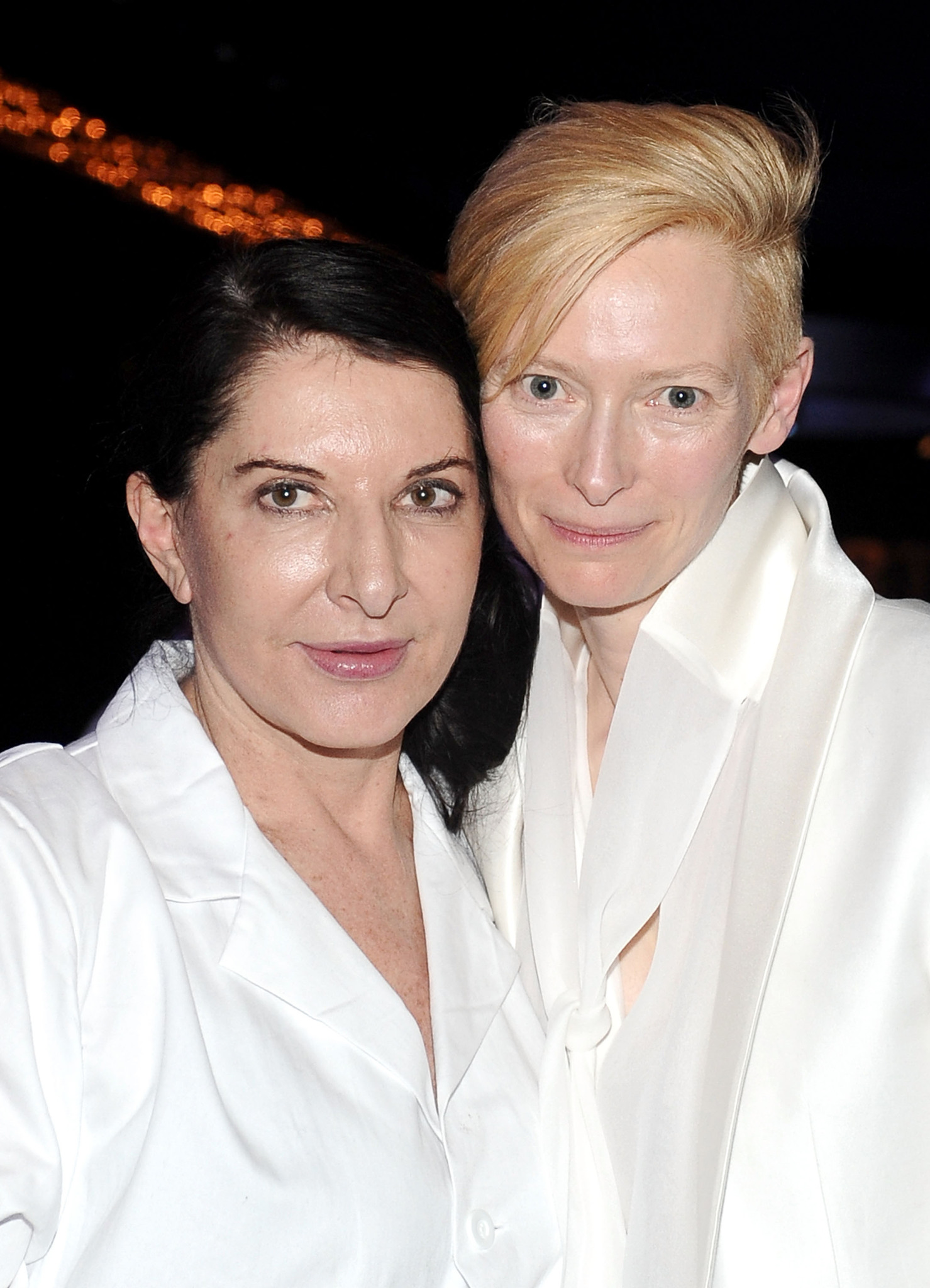 Marina Abramovic and Tilda Swinton