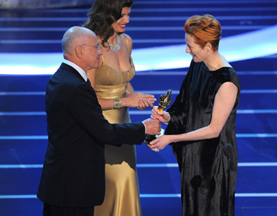 Alan Arkin and Tilda Swinton at event of The 80th Annual Academy Awards (2008)