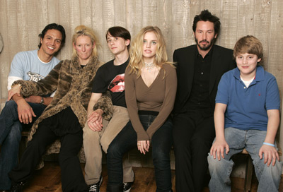 Keanu Reeves, Benjamin Bratt, Kelli Garner, Tilda Swinton, Lou Taylor Pucci and Chase Offerle at event of Thumbsucker (2005)