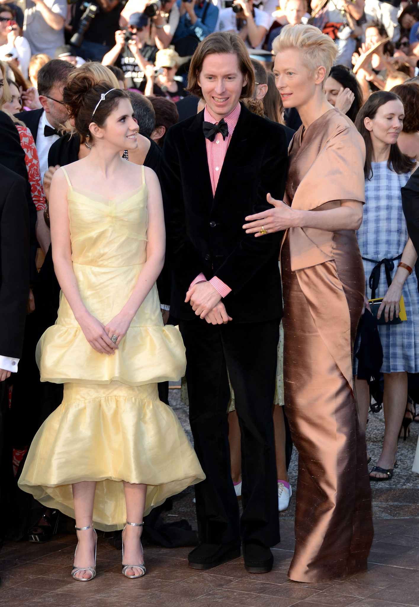 Wes Anderson, Tilda Swinton and Kara Hayward at event of Menesienos karalyste (2012)