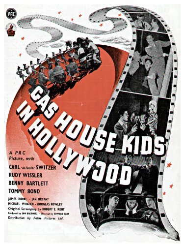 Benny Bartlett, Tommy Bond, Carl 'Alfalfa' Switzer and Rudy Wissler in The Gas House Kids in Hollywood (1947)