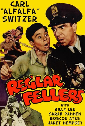 Roscoe Ates, Buddy Boles, Janet Dempsey, Billy Lee, Henry 'Spike' Lee and Carl 'Alfalfa' Switzer in Reg'lar Fellers (1941)