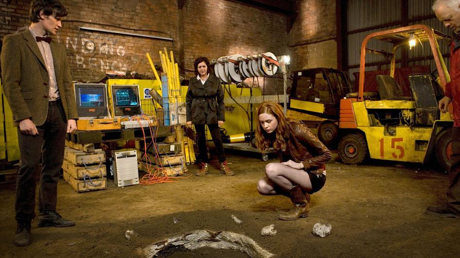 Still of Meera Syal, Matt Smith and Karen Gillan in Doctor Who (2005)