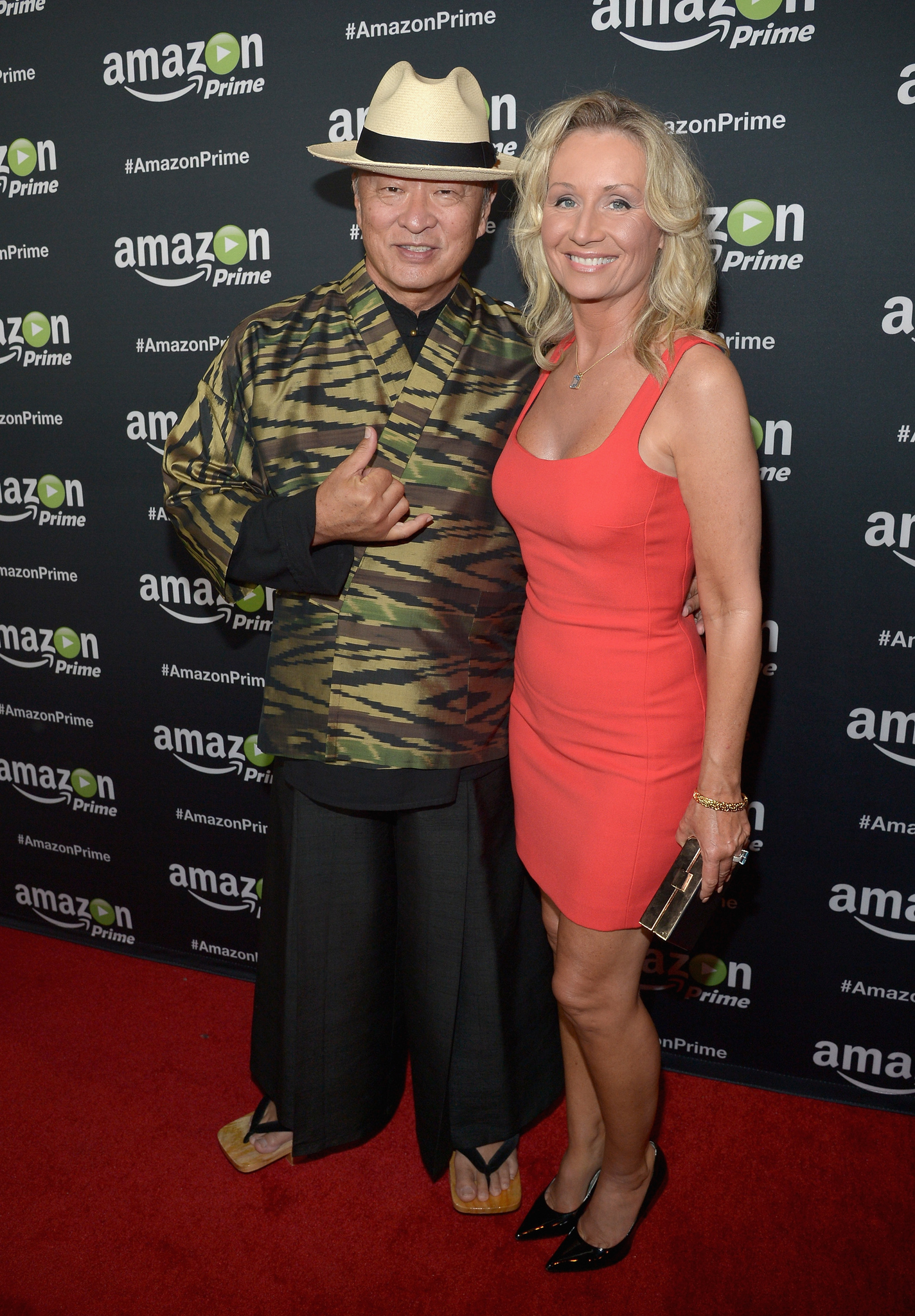 Cary-Hiroyuki Tagawa and Deidre Madsen at event of The 67th Primetime Emmy Awards (2015)