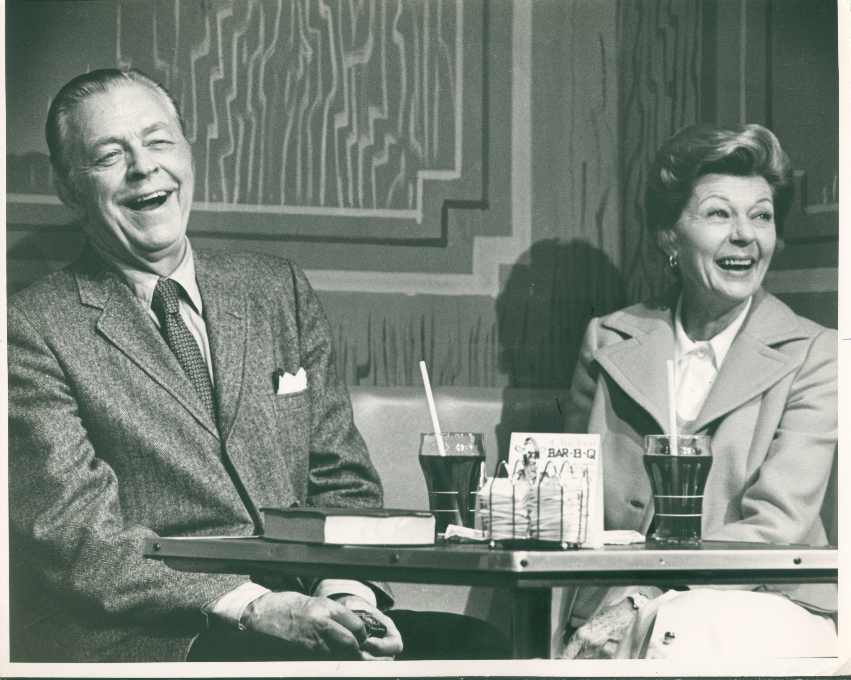 Lyle Talbot and Harriet Nelson. Talbot played Harriet and Ozzie Nelson's friend and neighbor, Joe Randolph, for over a decade from 1955-1966 in 73 episodes of 