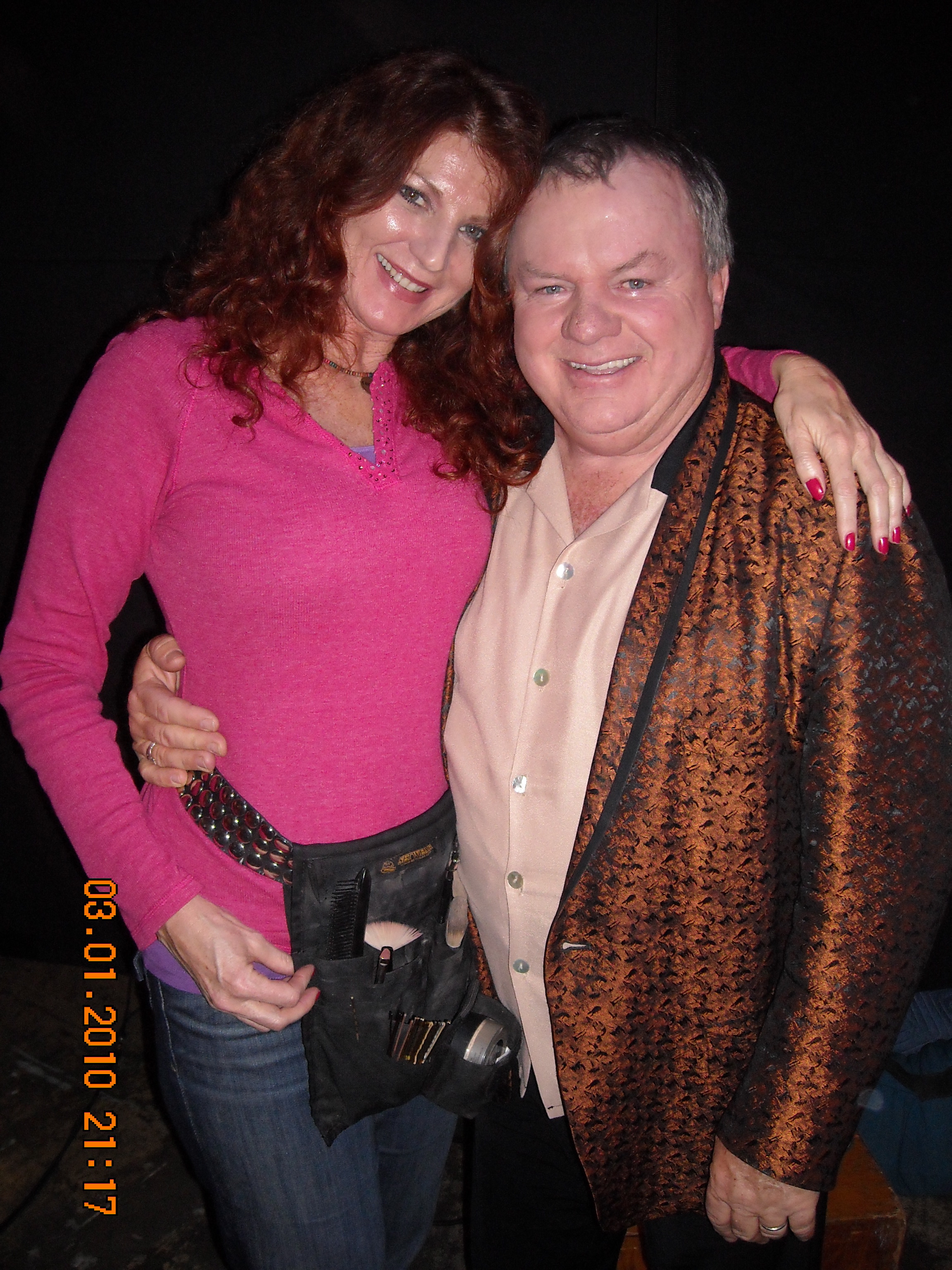 with Jack McGee on the set of 