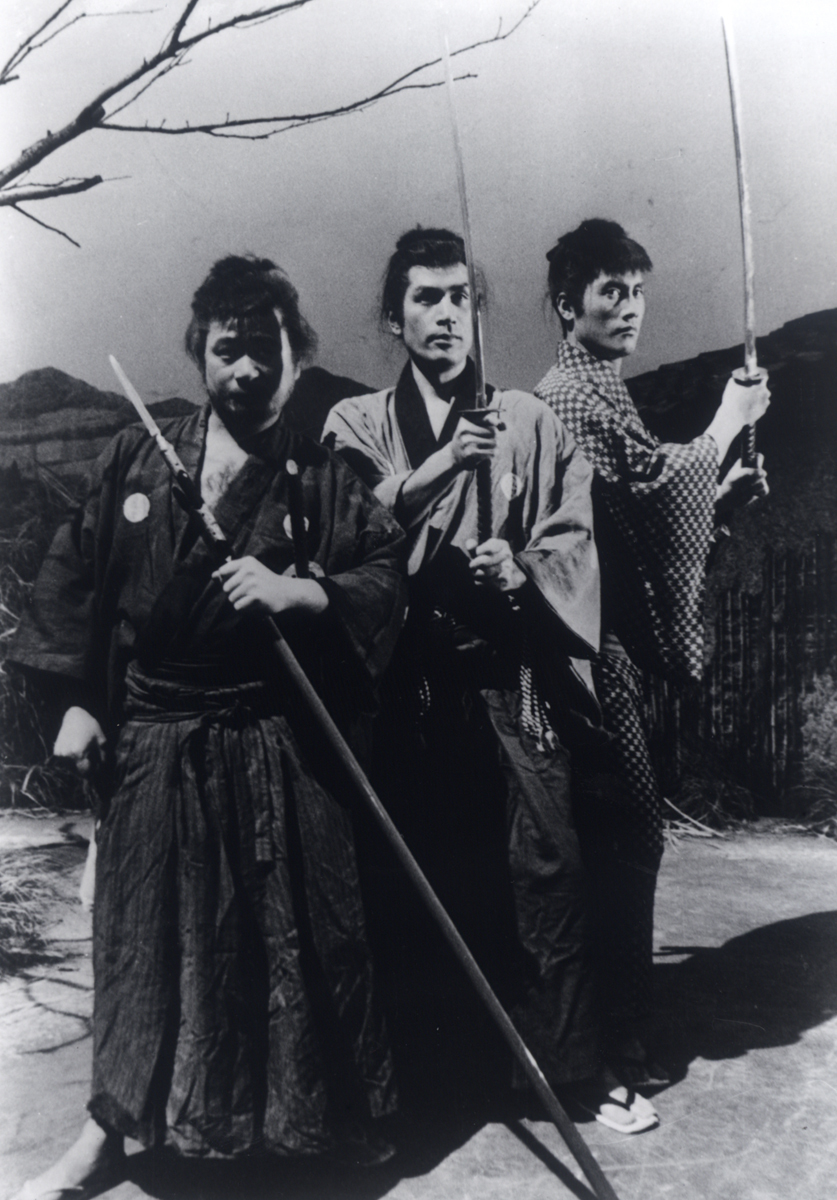 Still of Mikijirô Hira, Isamu Nagato and Tetsurô Tanba in Sanbiki no samurai (1964)