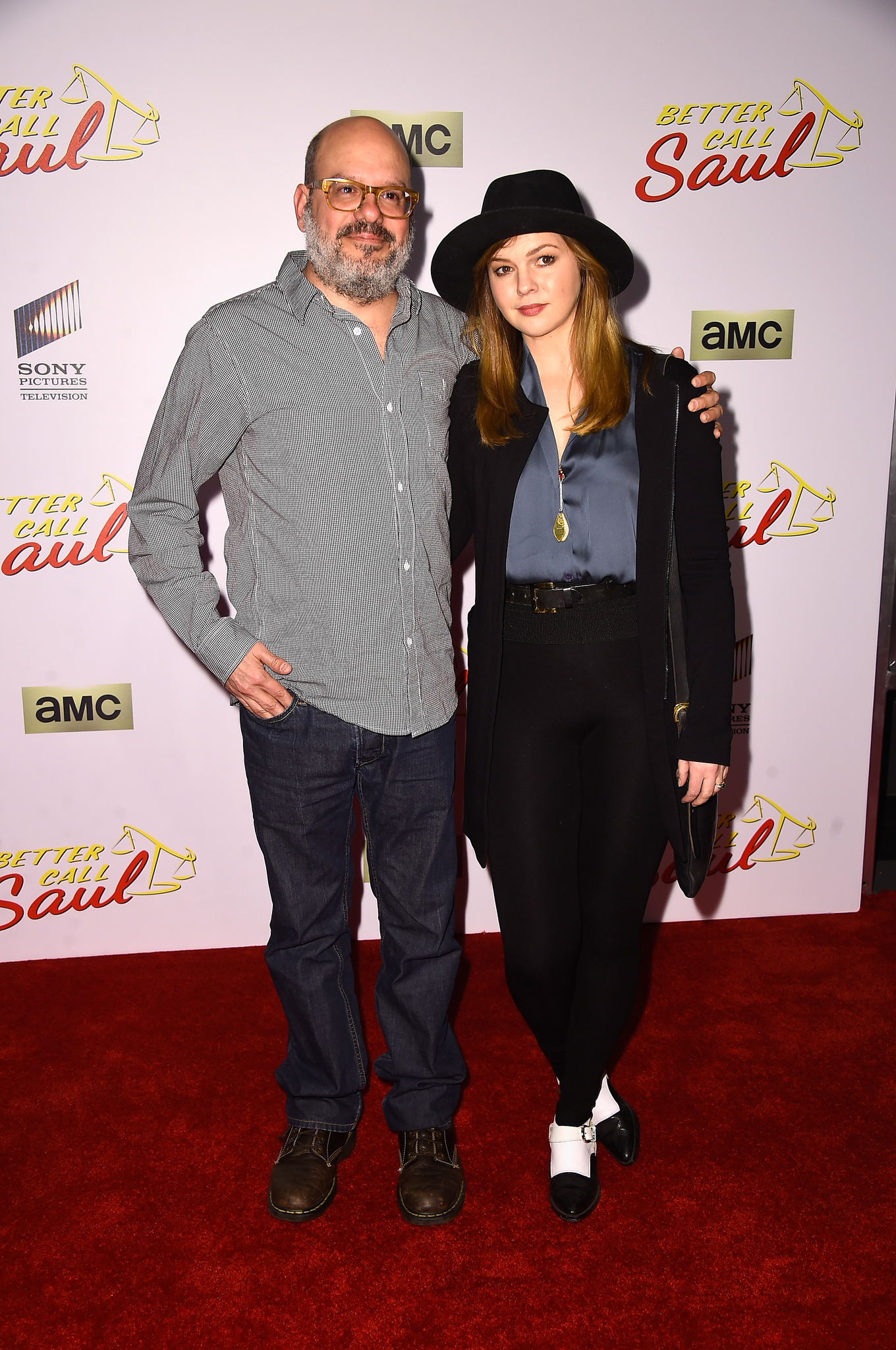 David Cross and Amber Tamblyn at event of Better Call Saul (2015)