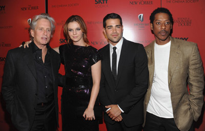 Michael Douglas, Orlando Jones, Jesse Metcalfe and Amber Tamblyn at event of Beyond a Reasonable Doubt (2009)
