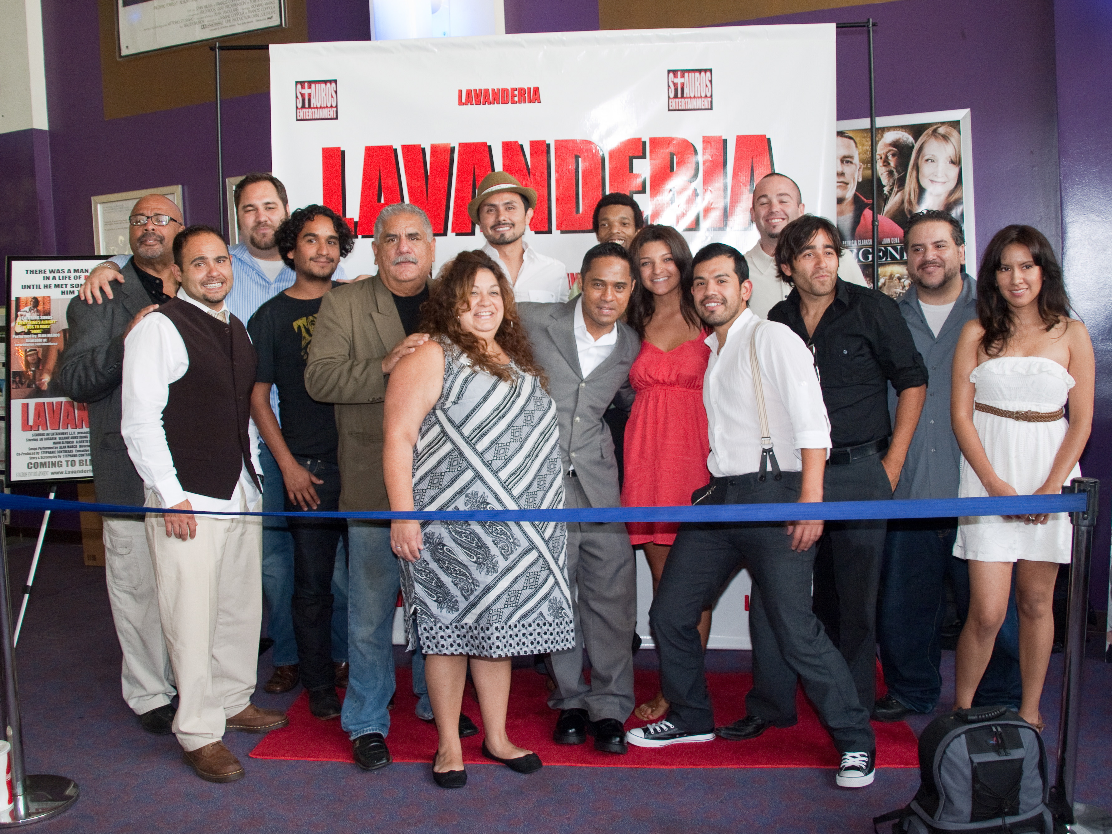 (Director/Producer) Tyrone Tann and Cast at the World Premiere of Lavanderia.