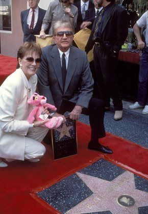 Blake Edwards and Julie Andrews at Hollywood Walk of Fame Ceremony 04-03-1991