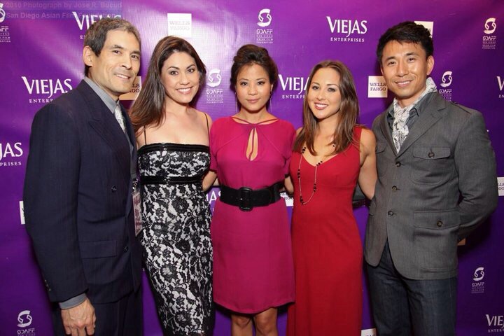 11th San Diego Asian Film Festival (serving on festival jury) - Awards Gala, pictured with guests Kimi Evans, Karin Anna Cheung, Mari Payton and James Kyson - Oct. 23, 2010