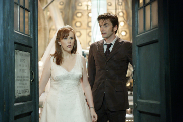 Still of Catherine Tate and David Tennant in Doctor Who (2005)