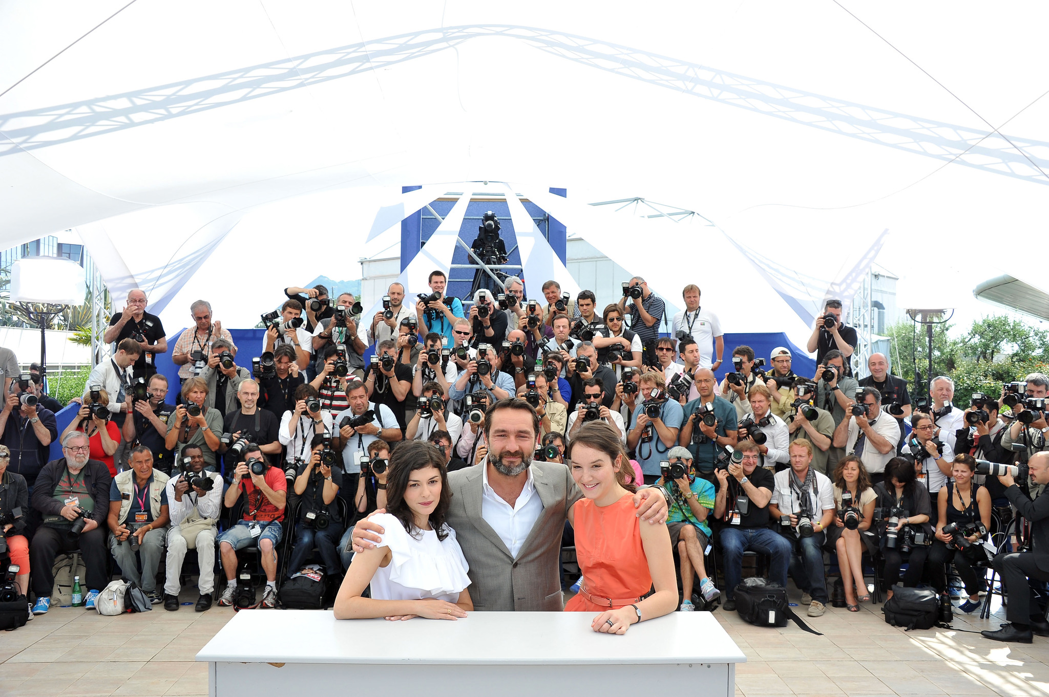 Gilles Lellouche and Audrey Tautou at event of Tereses nuodeme (2012)