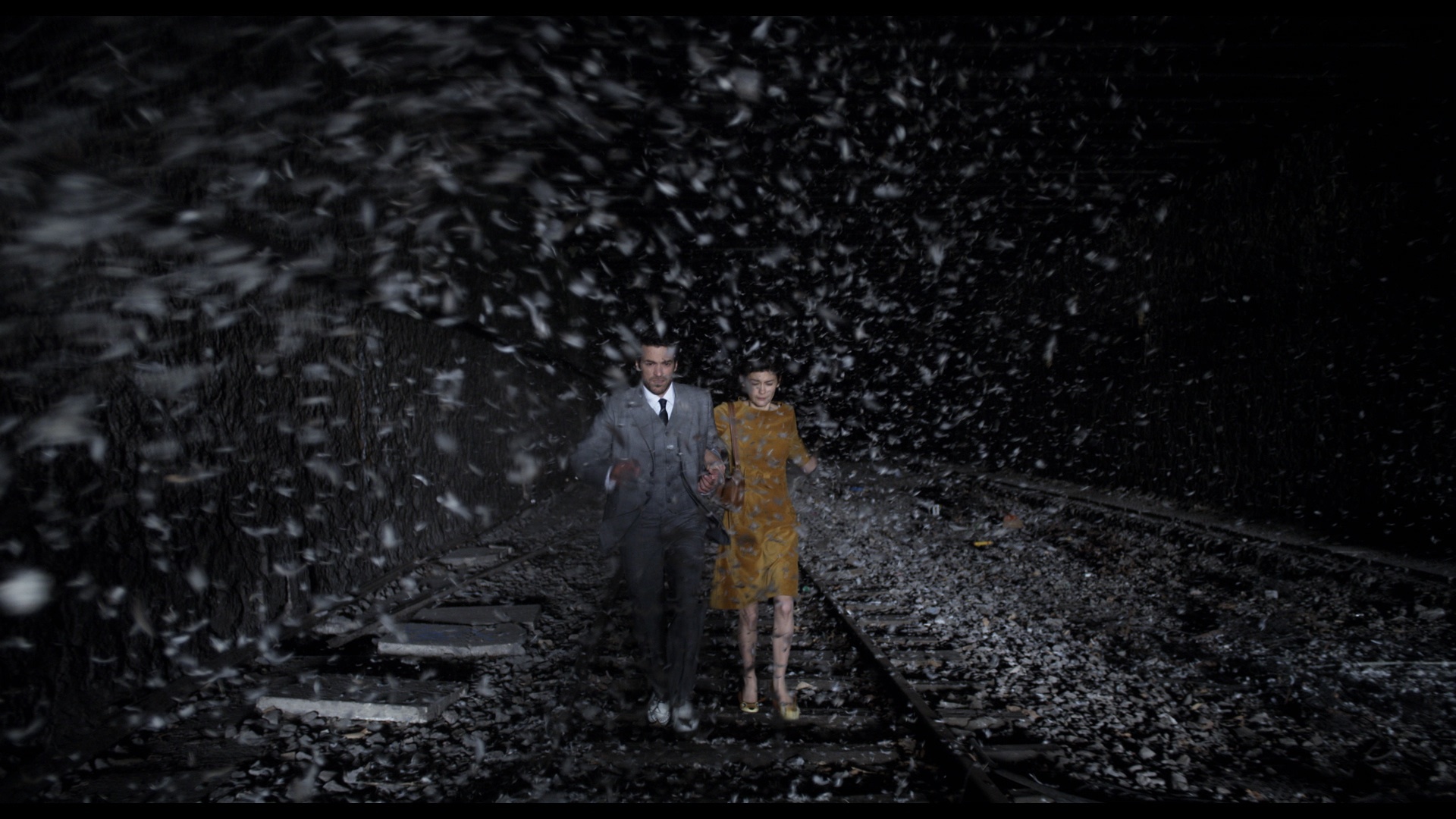 Still of Romain Duris and Audrey Tautou in Geleti sapnai (2013)