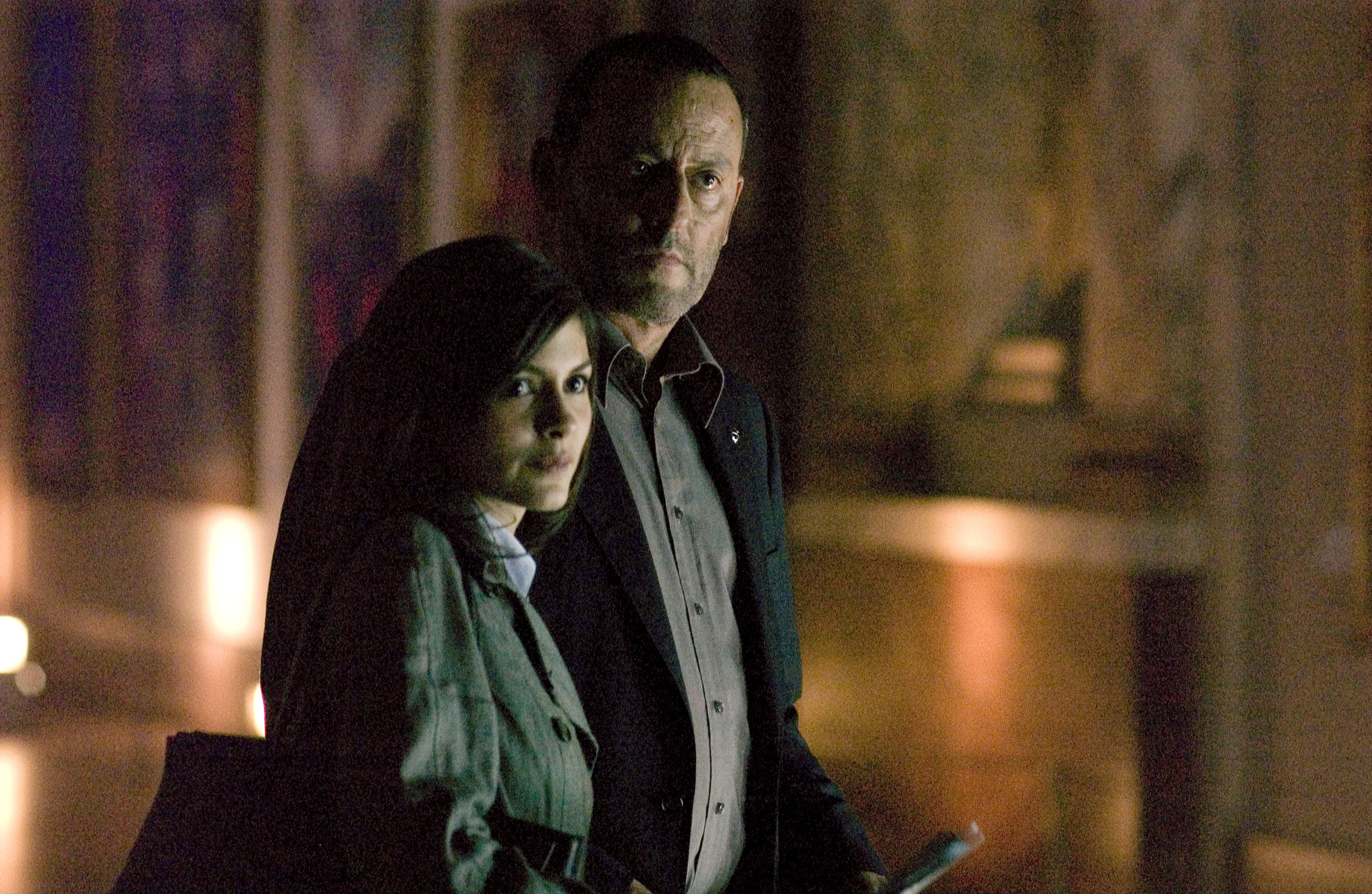 Still of Jean Reno and Audrey Tautou in The Da Vinci Code (2006)