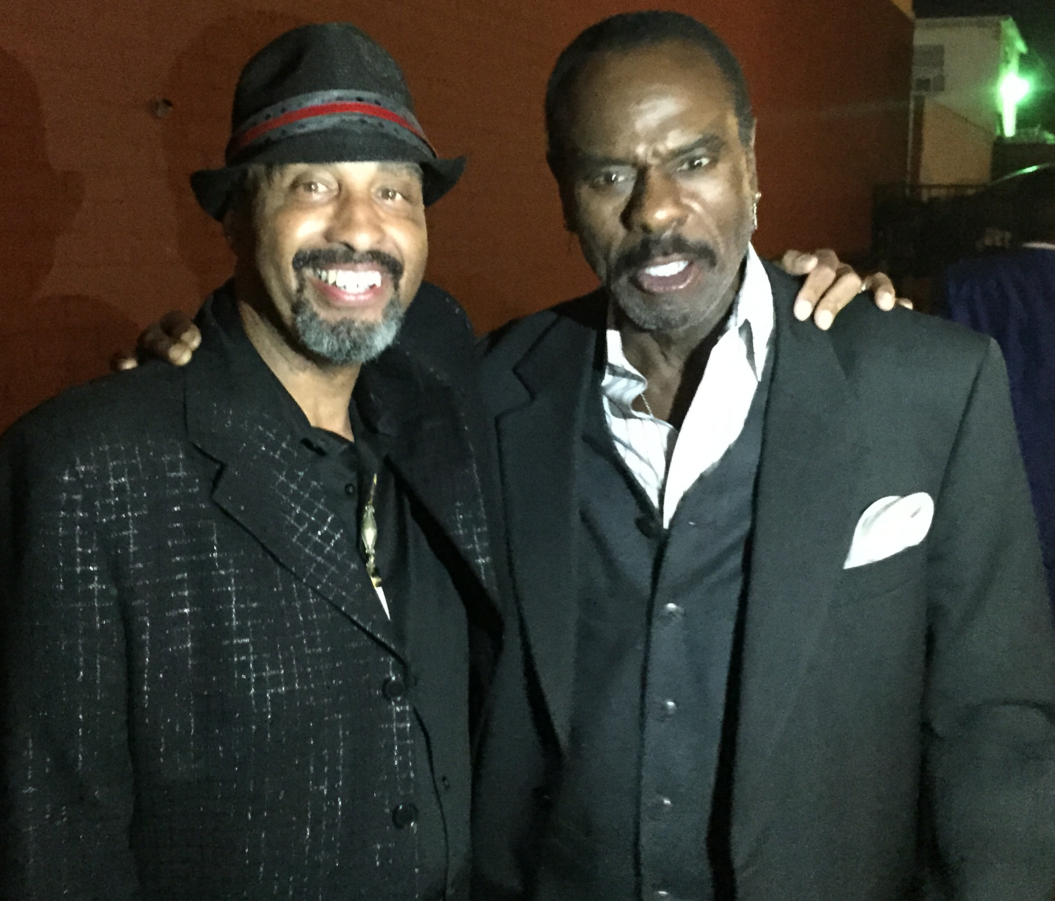 American actors BT. Taylor and Steven Williams at event honoring comedian Reynaldo Rey .