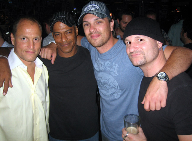 Woody Harrelson, Cylk, Jeff Bowler and Brahm Taylor wrap party for THE GRAND