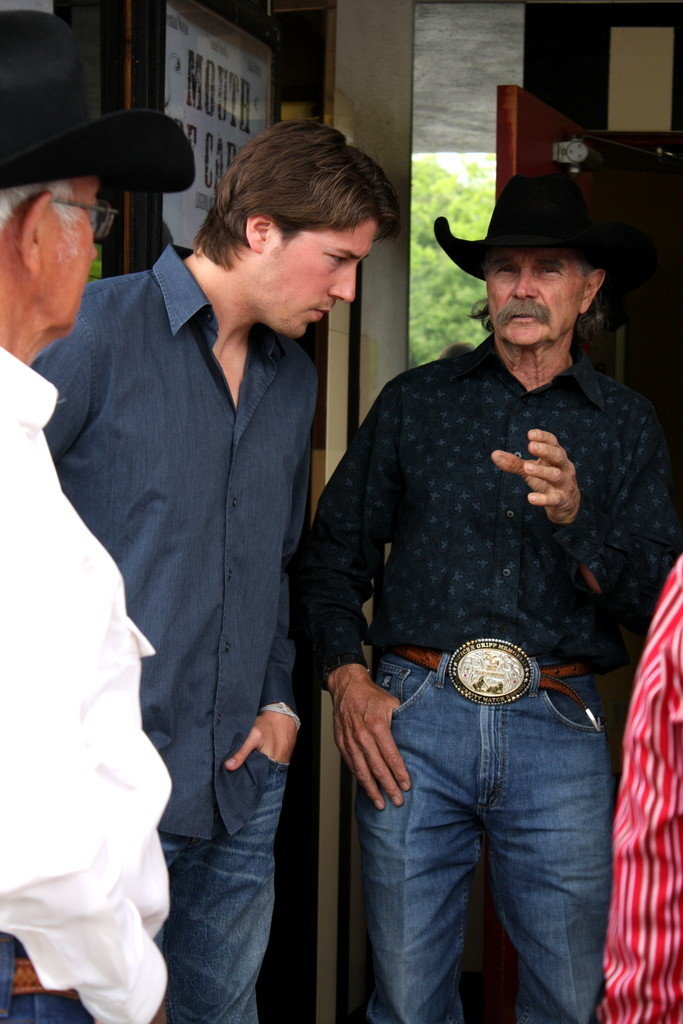 Buck Taylor and Tanner Beard in Mouth of Caddo (2008)