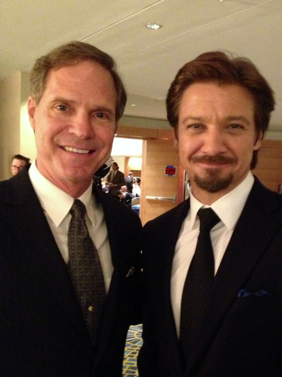 Jeremy Renner and Randall Taylor in Kill The Messenger