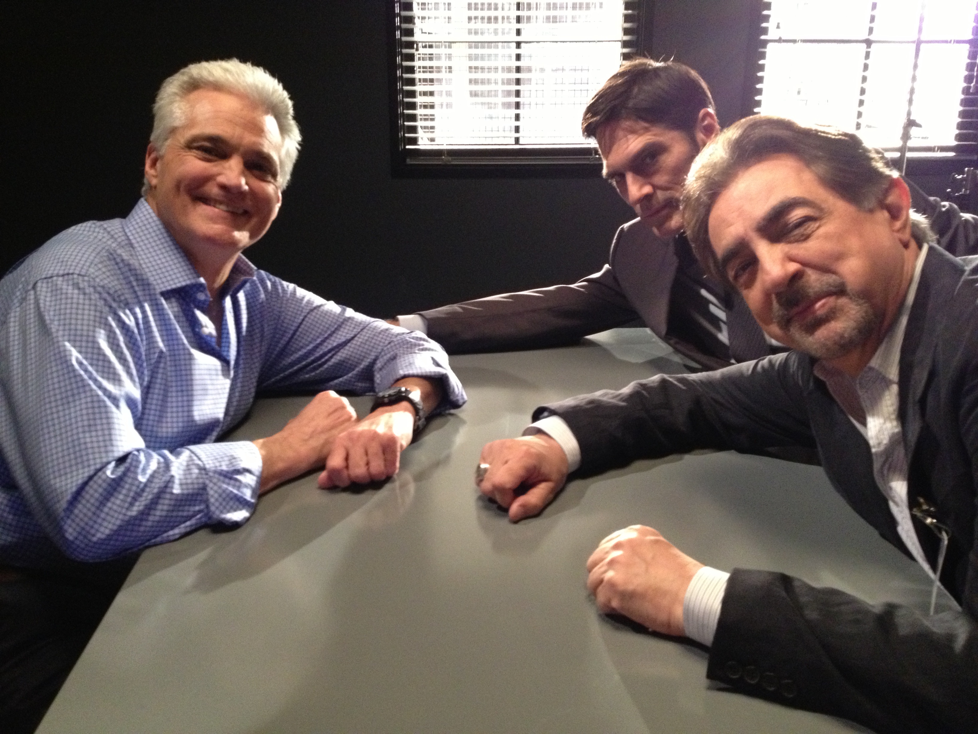 Criminal Minds as Dr. Calder with Thomas Gibson and Joe Mantegna