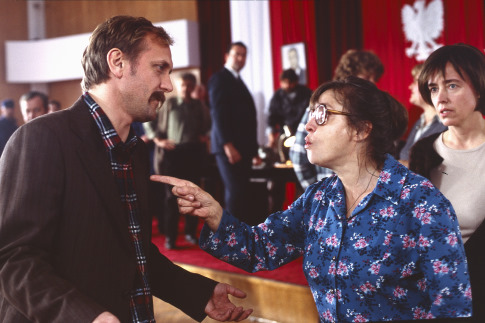 Still of Andrzej Chyra, Ewa Telega and Katharina Thalbach in Strajk - Die Heldin von Danzig (2006)