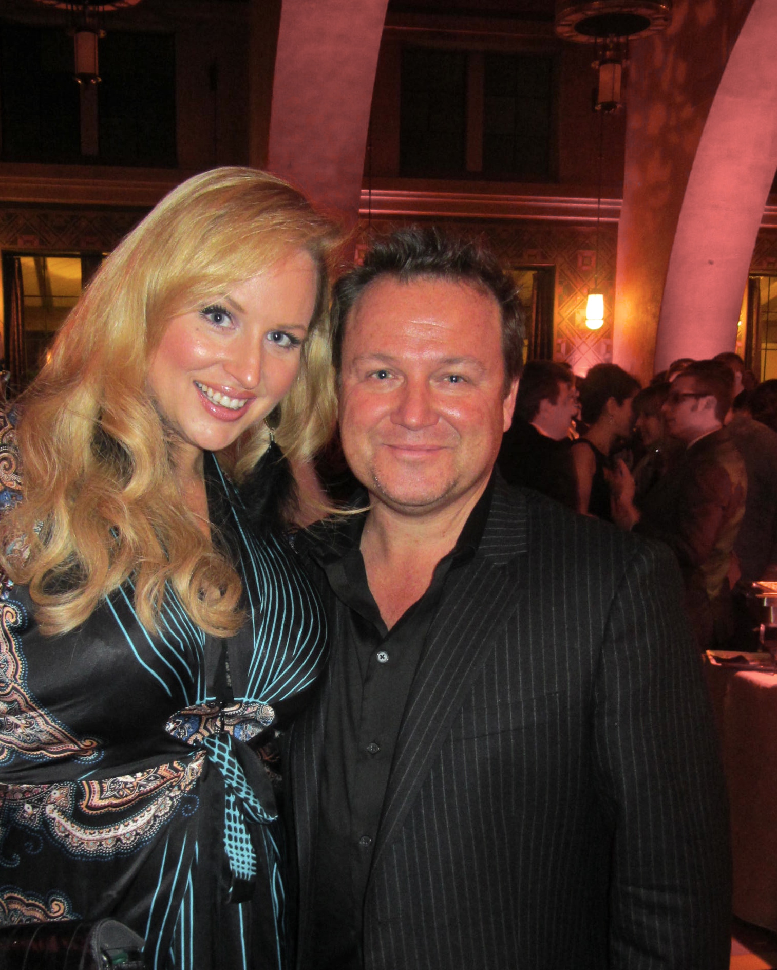 April Telek with Hell On Wheels producer Chad Oakes - Los Angeles 2011
