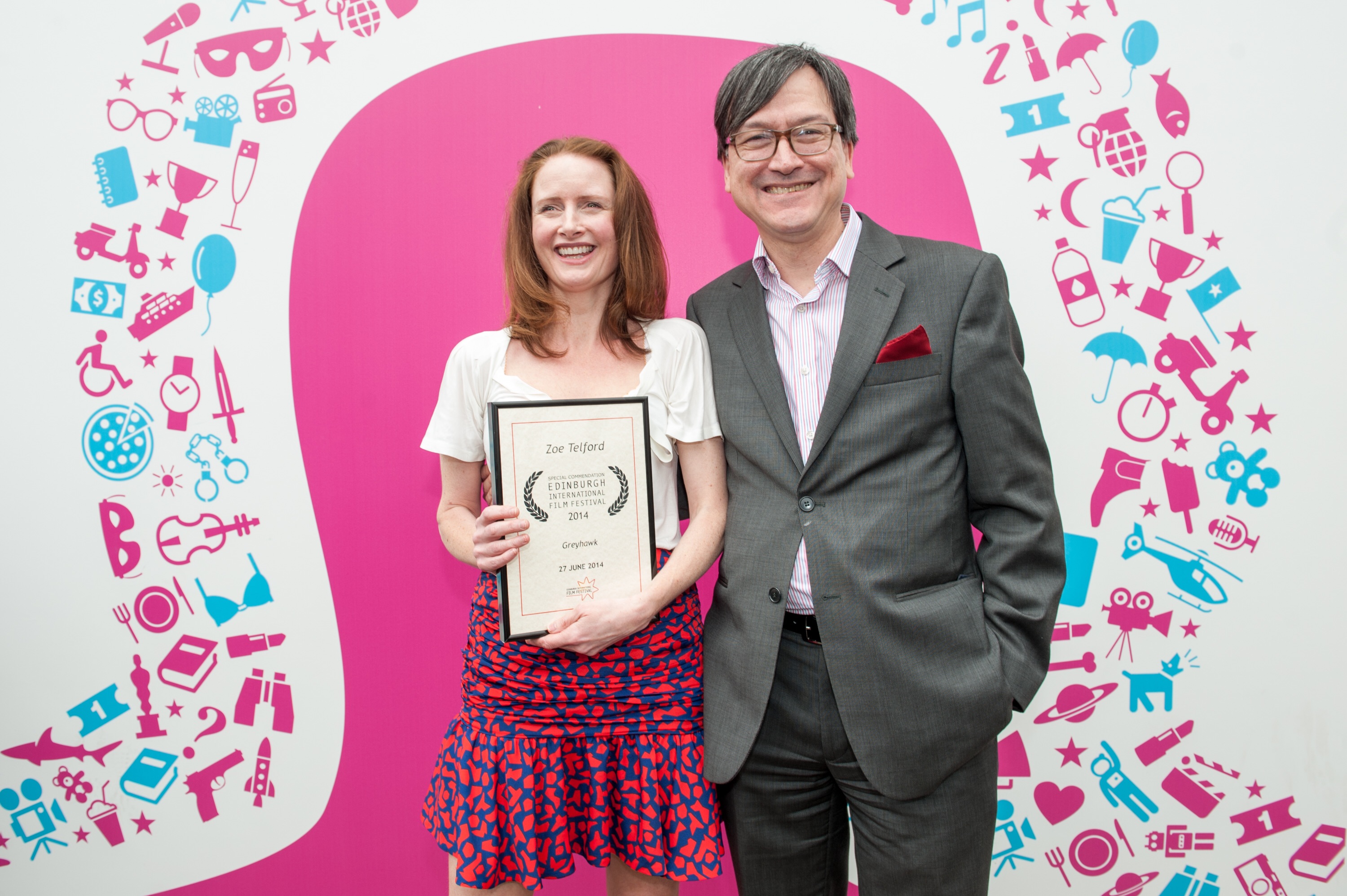 EIFF Winners 2014: Zoë Telford and Chris Fujiwara at the EIFF Awards